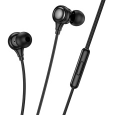 Hands Free Hoco Benevolent with Microphone Lightning  Black 1.2m