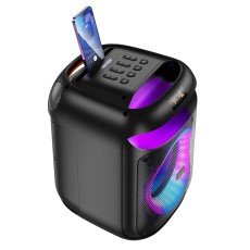 Wireless Speaker Hoco HA13 Ramon TWS BT V5.4 60W 4000mAh USB 3.5mm Micro SD with 2 Wireless Microphones and Lighting