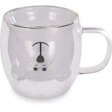 Set of 2 Glasses VASO Lamart LT9125 Double-Walled Glass 250ml Clear

