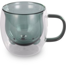 Set of 2 Glasses VASO Lamart LT9127 Double-Walled Glass 250ml Green

