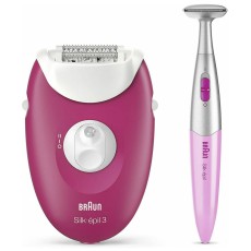 Epilator Suitable for Body and Legs Braun Silk-Epil 3-420 + Trimmer for Face