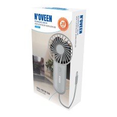 N'oveen F220 Portable Handheld Fan 5W 4000mAh 3 Airflow Speeds Grey