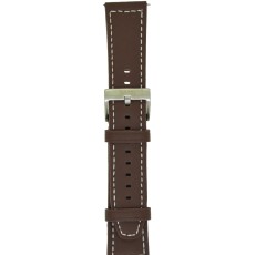 Watchband Hoco 20mm Universal Brown Leather with Silver Buckle