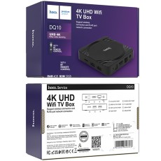 Hoco DQ10 Navio TV Box 4K UHD 60Fps with WiFi RJ45 4GB RAM + 32GB ROM v5.0 Android12