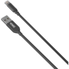 Travel Charger Yenkee YAC 4600 12W USB-A 5V/2.4 A with USB-A to Lightning 2.4A Apple Certified MFi Cable Braided Black 1m