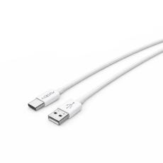 Charging Data Cable Noozy Flow E44 USB to USB-C 3.0A White 1m