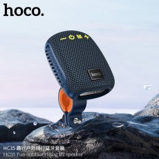 Wireless Speaker Hoco HC35 5W BT v5.4 TF CARD AUX USB FM 500mAh with Moto Mount Navy Blue