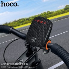 Wireless Speaker Hoco HC35 5W BT v5.4 TF CARD AUX USB FM 500mAh IPX4 with Moto Mount Black