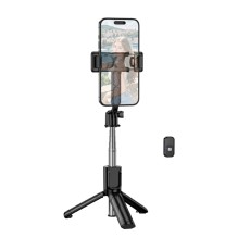 Selfie Stick Borofone BY14 Graceful Mini for Devices 4.5"-7.0" with Remote Control 120mAh Bluetooth v5.2 Black