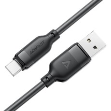 Cable Acefast C16-04 USB-A  to USB-C 3A USB2.0 with Reinforced Connectors Black 1.2m
