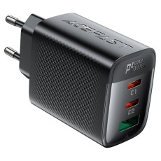 Travel Charger Acefast A108 Fast Charging 2xUSB-C + 1xUSB-A PD67W GaN Black