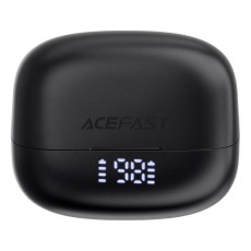 Wireless Earphones Hands Free Acefast W1 TWS v5.4 400mAh 8hr Working Time ANC with 4-Mic ENC Technology IPX4 and LED Digital Display Black