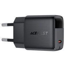 Travel Charger Acefast A115 Fast Charging USB-C PD30W 3.0A GaN with LED Digital Display Black