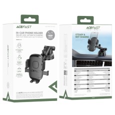 Car Mount Acefast D57 Mount Holder One-key Lock with Telescopic Rod 360° for 4.7" – 6.9" Black