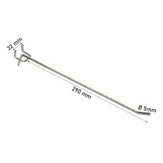 Hook 29cm Metal Heavy Duty for Display Stand