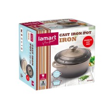 Enamel Pot 22x9.5cm 2.7lt Lamart IRON LT1301