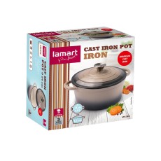 Enamel Pot 24x11.8cm 4.8lt Lamart IRON LT1302