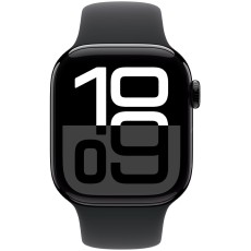 Apple Watch Series 10 Aluminum 42mm GPS NFC IP6X  Aluminum Case Jet Black with Sport Band Black