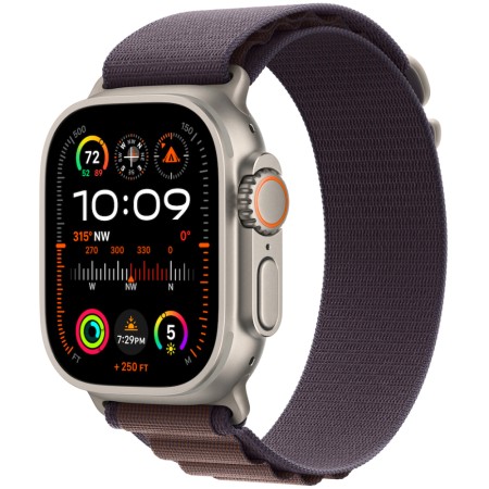 Apple Watch Ultra 2 49mm GPS eSIM NFC IP6X Titanium Case with Indigo Alpine Loop MRER3FD/A