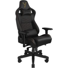 Gaming Chair Yenkee YGC 200BK FORSAGE XL Black with Scratch Resistant PU Leather and 4D Armrest Adjustment Max. Load 150kg