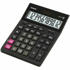 Calculator Dual 12 Digits LCD Display Casio GR-12-W-EP Black