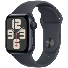 Apple Watch SE2 (2024) Aluminum 40mm GPS eSim NFC 5 ATM Aluminum Case Midnight με Sport Band Midnight MXE73QH/A
