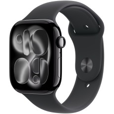 Apple Watch Series 11 (2025) Aluminum 46mm GPS eSim NFC IP6X  Aluminum Case Jet Black with Sport Band Black MEUX4ZR/A