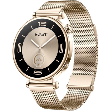 Huawei Watch GT 4 1.32" AMOLED Water Resistance 5ATM Light Gold Milanese Strap