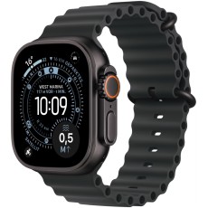 Apple Watch Ultra 3 49mm GPS eSIM NFC IP6X Titanium Case Black with Black Ocean Band MF0J4QC/A