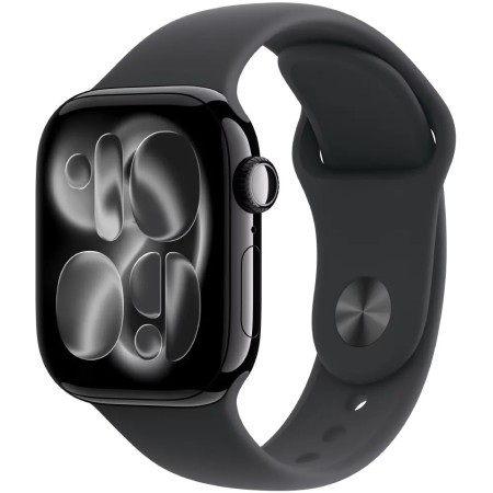 Apple Watch Series 11 (2025) Aluminum 42mm GPS NFC IP6X Aluminum Case Jet Black with Sport Band Black MEQT4WF/A