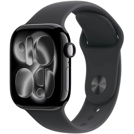 Apple Watch Series 11 (2025) Aluminum 46mm GPS NFC IP6X Aluminum Case Jet Black with Sport Band Black MEUW4WF/A