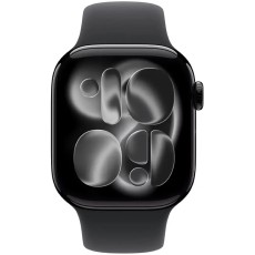 Apple Watch Series 11 (2025) Aluminum 46mm GPS eSim NFC IP6X  Aluminum Case Jet Black with Sport Band Black MEUX4WF/A