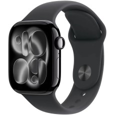 Apple Watch Series 11 (2025) Aluminum 46mm GPS NFC IP6X Aluminum Case Jet Black with Sport Band Black MEUX4WF/A