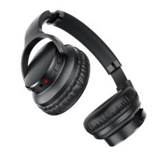 Wireless Foldable Headphones Stereo Acefast H10 500mAh v5.4 Hi-Fi with Microphone AUX USB-C Black