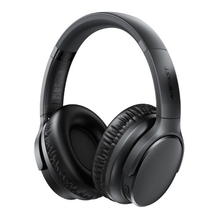 Wireless Foldable Headphones Stereo Acefast H10 500mAh v5.4 Hi-Fi with Microphone AUX USB-C Black