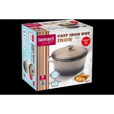 Oval Enamel Pot 26x12cm 4.8lt Lamart IRON LT1303