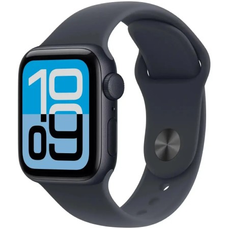 Apple Watch SE 3 (2025) Aluminum 44mm GPS NFC 5 ATM Aluminum Case Midnight με Sport Band Midnight MEHN4ZR/A