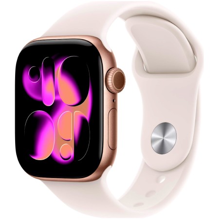 Apple Watch Series 11 (2025) Aluminum 42mm GPS NFC IP6X  Aluminum Case Rose Gold with Sport Band Light Blush