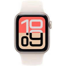 Apple Watch SE 3 (2025) Aluminum 44mm GPS NFC 5 ATM Aluminum Case Starlight με Sport Band Starlight MEHJ4MP/A