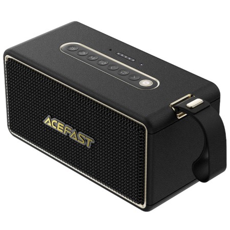 Wireless Speaker Acefast K3 Max v5.4 TWS 80W 5000mAh with Microphone USB AUX TF and RGB Lighting IPX6 Black