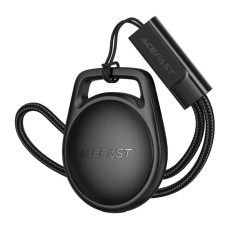 Acefast Tag S2 Anti-Lost Tracker Only for iOS Works With Apple Find My Network with Strap Black