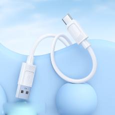 Cable Hoco X122 USB-A to USB-C 3.0A Fast Charging White 1m
