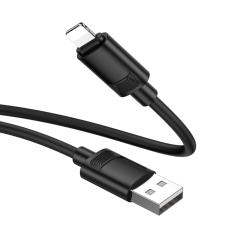 Cable Hoco X122 USB-A  to Lightning 2.4A Fast Charging Black 1m