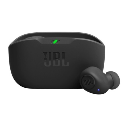 Wireless Hands Free JBL Wave Buds with Deep Bass up to 20 Hours Operation Time IP54 and Charging Case Black