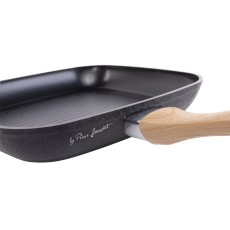 Grill Pan Aluminum 26cm NATUR Lamart LT1307 Black