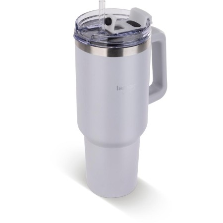 Stainless Steel & Plastic Thermos Cup 900ml HUGE Lamart LT4089 White