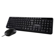 Yenkee YKM 1007CS Set Wired Keyboard and Mouse with Adjustable DPI and Full Size Keyboard Black