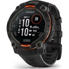 Garmin Instinct 3 Solar Aluminium 45mm GPS NFC 10 ATM Black with Black Band