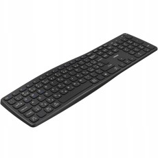 Yenkee YKB 2100CS Wireless Ergonomic Keyboard with Silent Keys and Detachable Palm Rest up to 250hrs of Operation Black