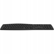 Yenkee YKB 2100CS Wireless Ergonomic Keyboard with Silent Keys and Detachable Palm Rest up to 250hrs of Operation Black